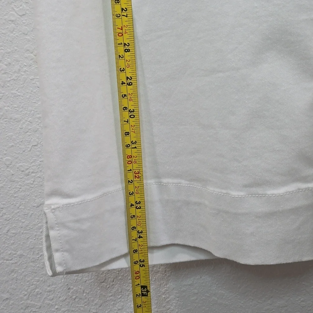 Westbound Womens  High Rise Skinni White Summer Cropped Pants  Size 24W - Picture 16 of 16